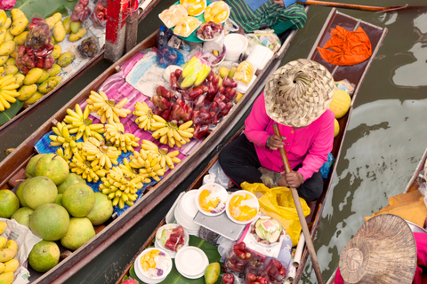 From Bangkok: Floating Market, Railway Market & Ancient City
