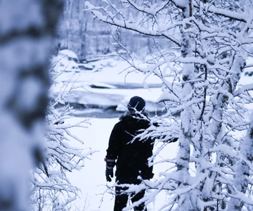 Bardufoss: Snowshoe hike to Norway's National Waterfalls