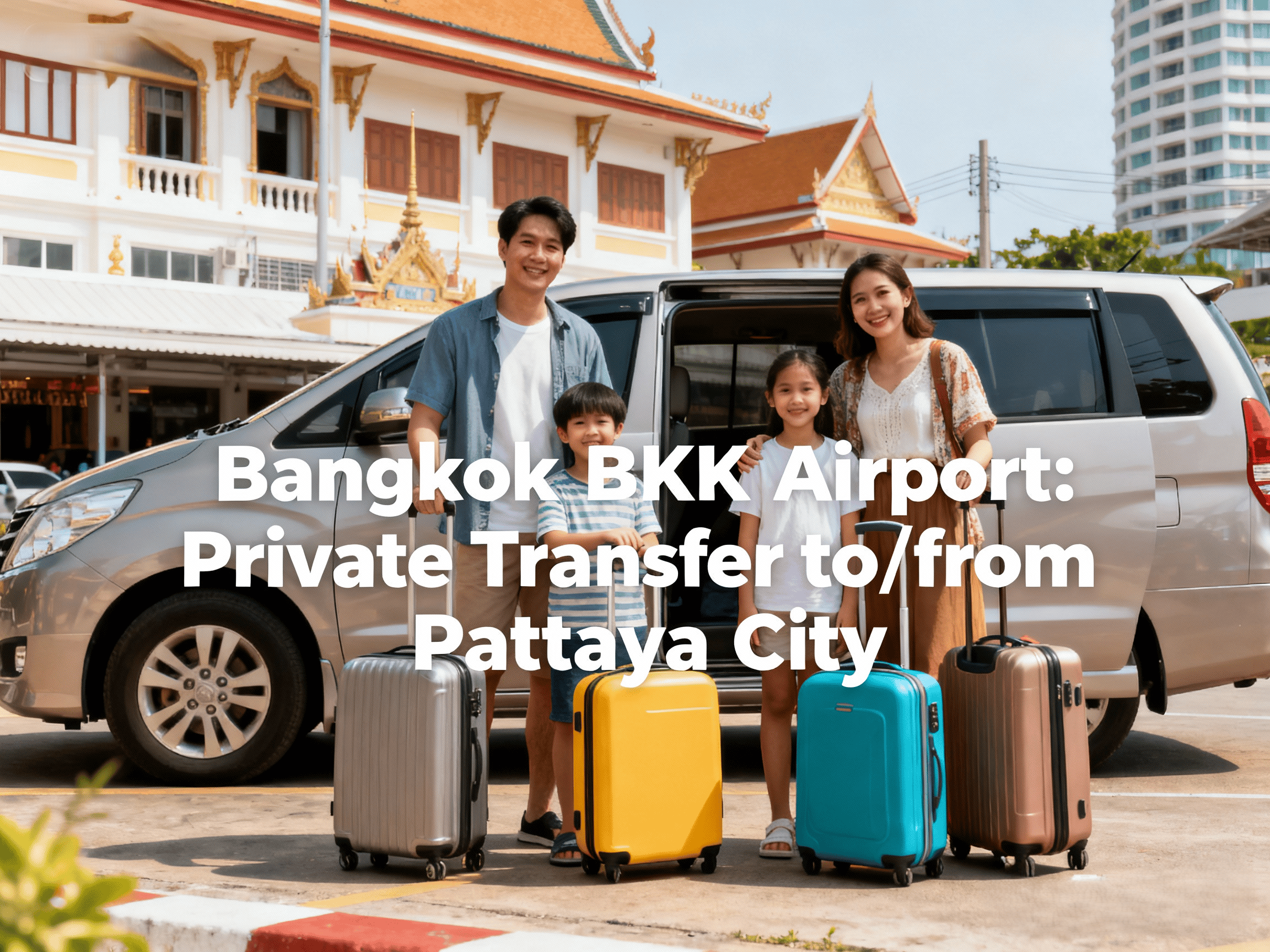 Bangkok BKK Flughafen: Privater Transfer von/nach Pattaya City