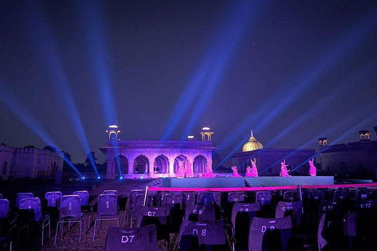 Delhi: Red Fort Light & Sound Show With Skip The Line Entry Tour With Guide Only
