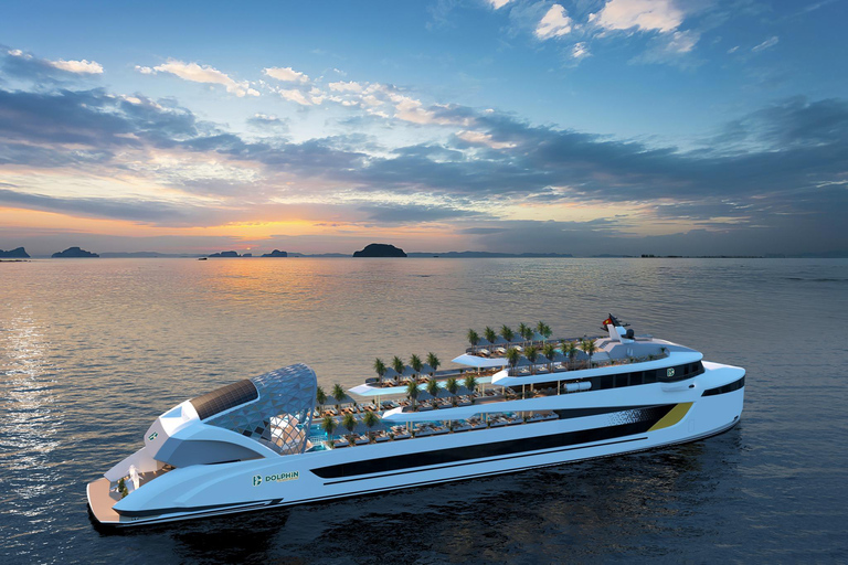 Hanoi: Dolphin 5-Star Family Cruise & Buffet in Ha Long Bay With Pick-up and Drop-off