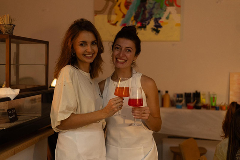 Sip & Paint Team Event Abstract Painting in Cologne