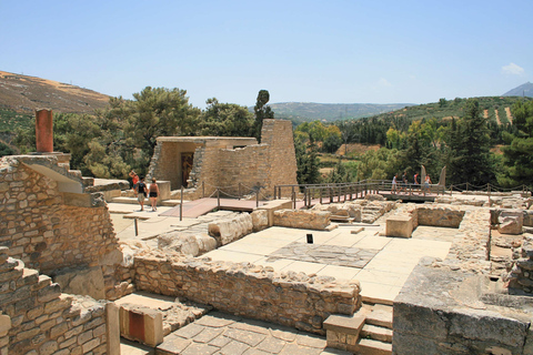 Depuis La Canée : palais de Knossos et Héraklion