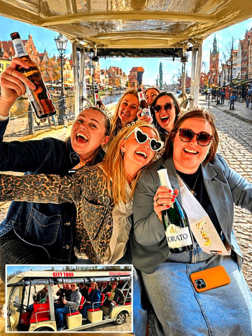 Gdansk: PartyBus in BuggyBus & Alcohol Included & Top Fun