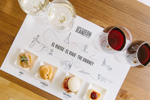 Barcelona - Penedes: Guided Tour at Jean Leon: 4 wines, 4 tapas Guided Tour with Tapas: Jean Leon Journey: 4 wines, 4 stories