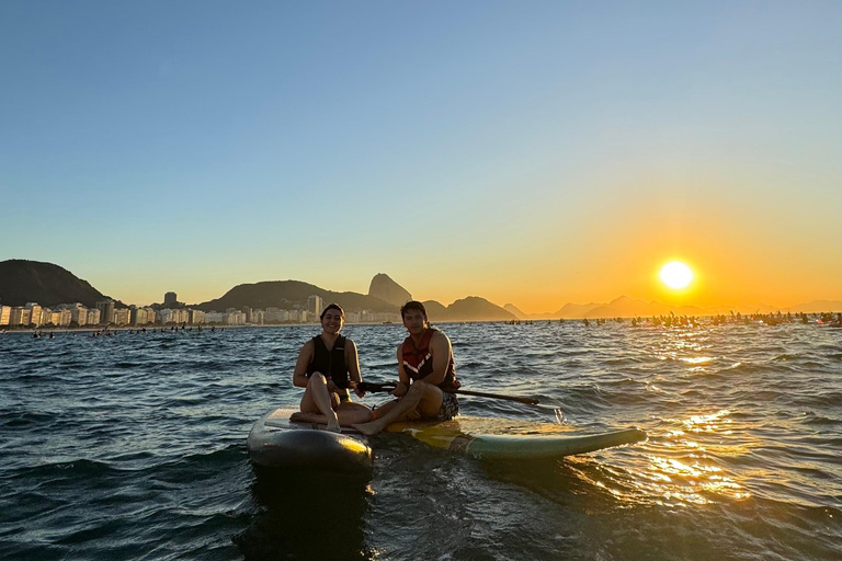 Sunrise Stand Up Paddleboarding in Copacabana + Brazilian Coffee Stand-up paddleboarding at dawn in Copacabana + Brazilian coffee