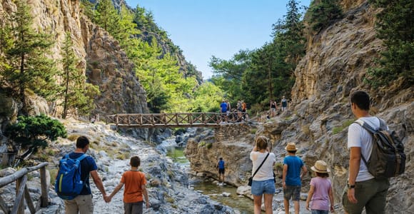 From Heraklion: Samaria Gorge Guided Hike with pickup