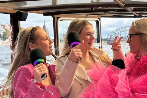 Riga: Private Karaoke Boat Tour Private Karaoke Boat Tour, 50 min