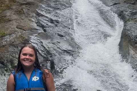 San Juan: Rainforest Waterslides & Beach Tour with Transport San Juan: El Yunque Rainforest and Luquillo Beach Day Tour