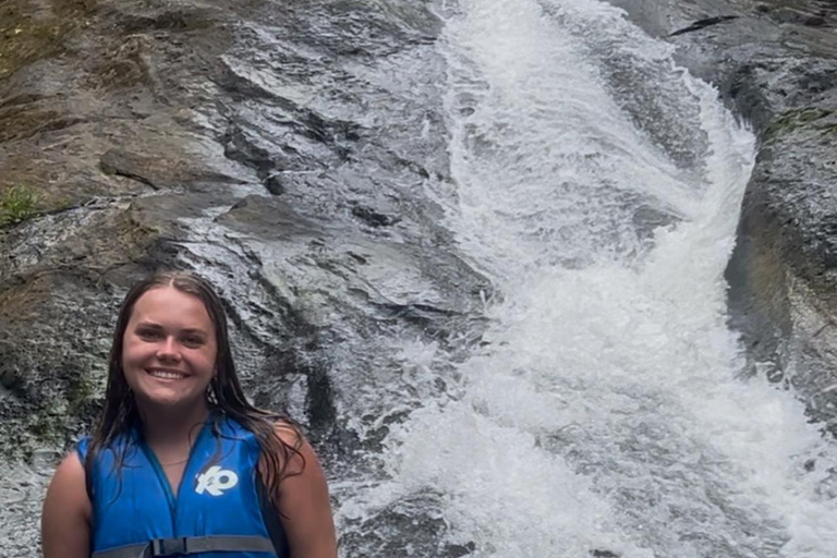 San Juan: Rainforest Waterslides & Beach Tour with Transport San Juan: El Yunque Rainforest and Luquillo Beach Day Tour