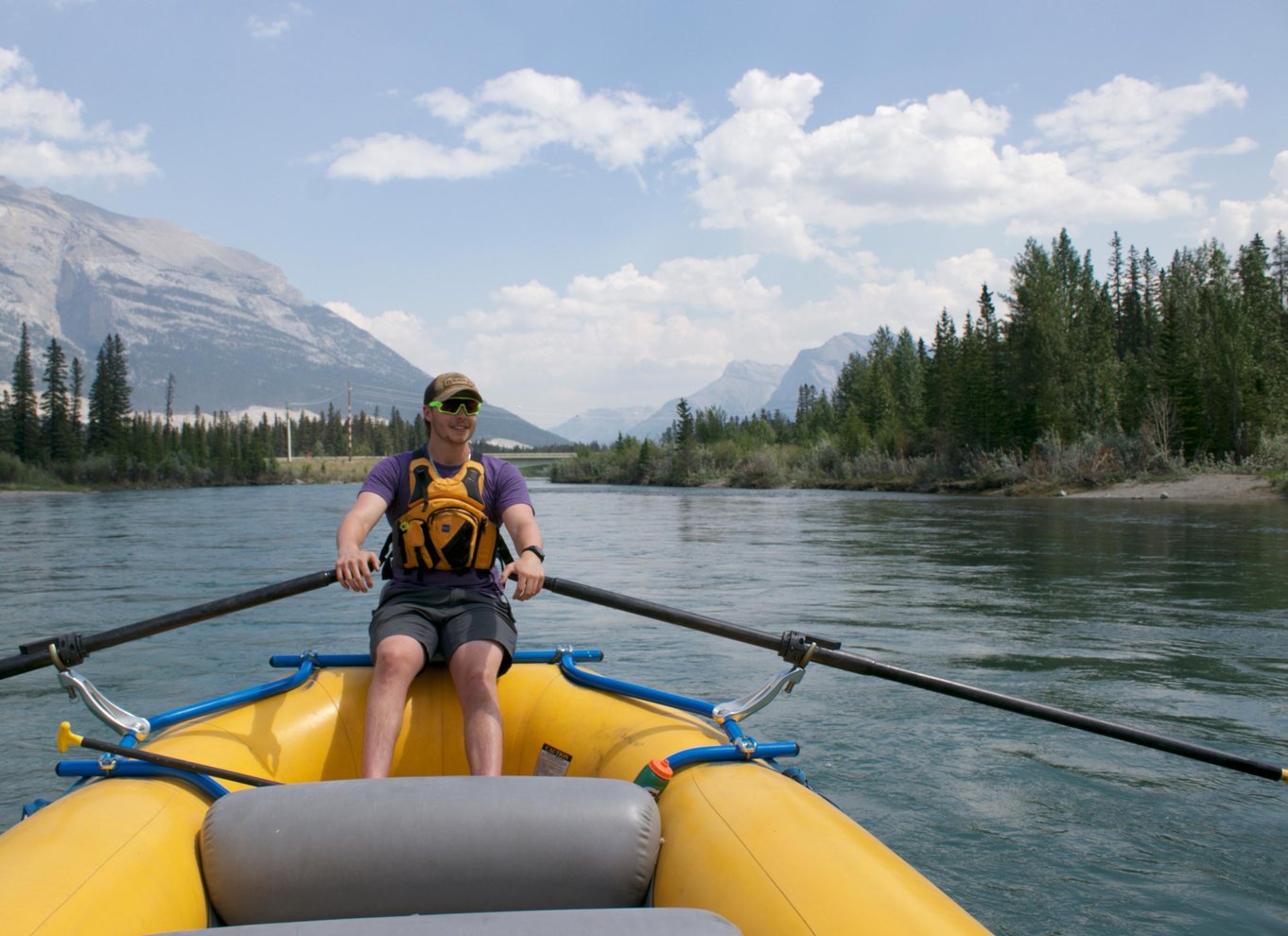 Canmore: Naturskøn turtur på Bow River