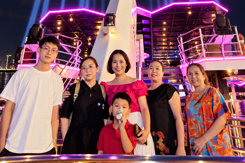 Da Nang: Han River Dinner Cruise with Private Table Options Upper-Deck Dinner — River & City Views