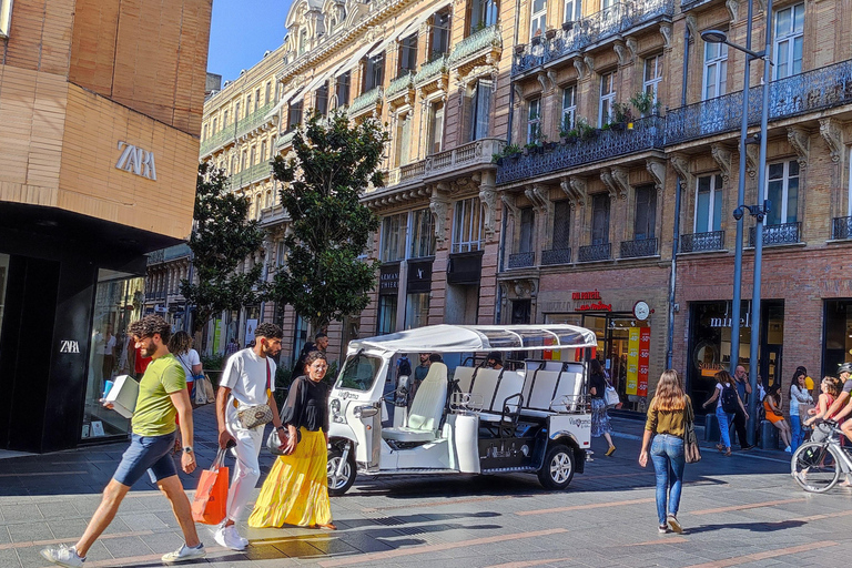 Toulouse: Elektrisk Tuk-Tuk-tur med fotostopp och ljud