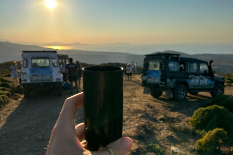 Rethymno Sunset Land Rover Safari with Dinner & Wine FROM KAVRO Sunset Land Rover Safari with Dinner & Wine