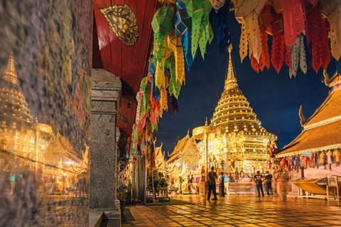 Chiang Mai: Doi Suthep Sunset & Hidden Temple with Guide