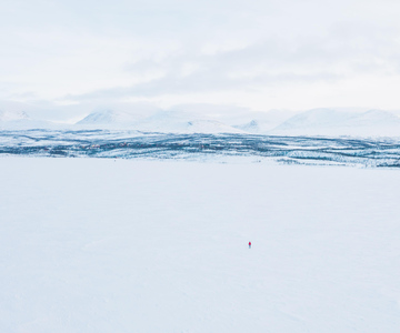 Pesca sul ghiaccio artico