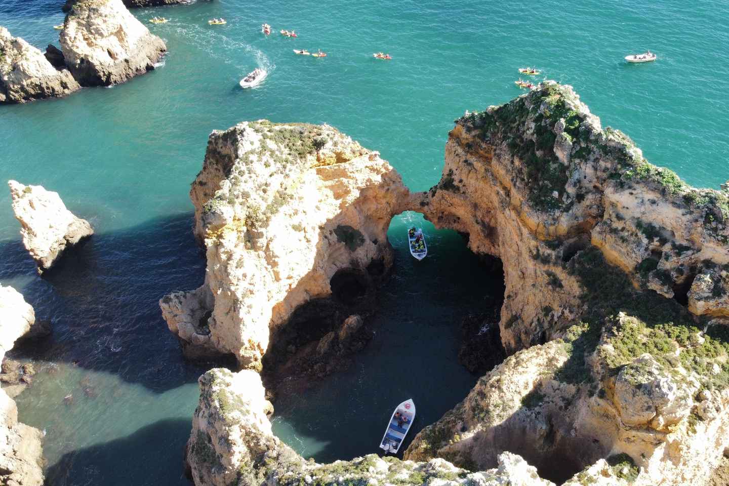 라고스 출발: 폰타 다 피에다데 보트 크루즈