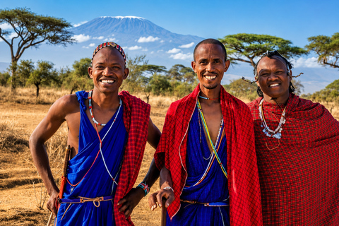 From Moshi: Maasai Village, Materuni Waterfall & Coffee Tour