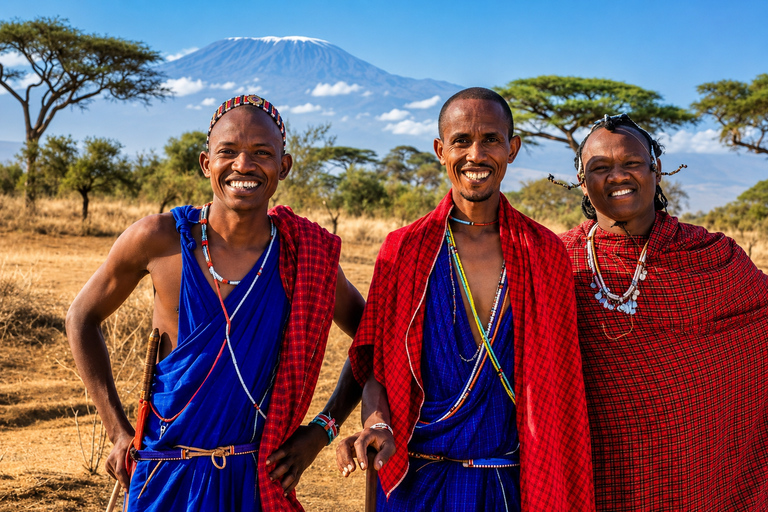 From Moshi: Maasai Village, Materuni Waterfall & Coffee Tour