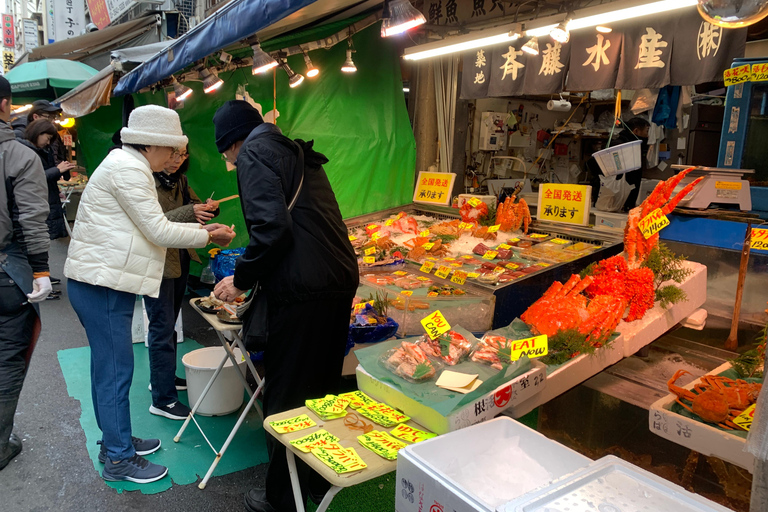 Tokio: targ rybny Tsukiji z owocami morza i zwiedzaniem