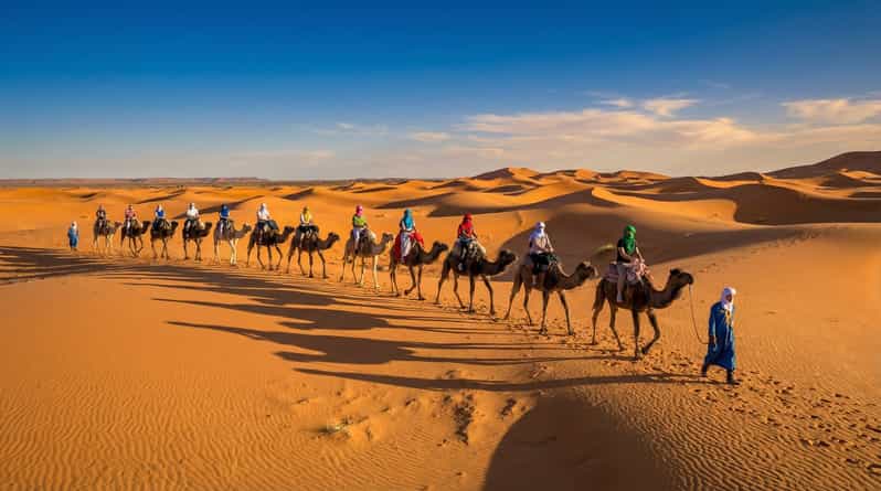 De Fès à Marrakech : excursion de 3 jours dans le Sahara avec Merzouga et chameau - dromadaire