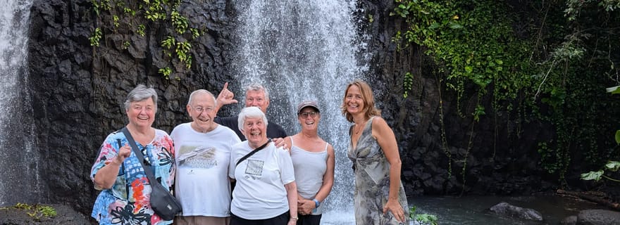 Tahiti : visite en petit groupe d'une demi-journée – cascades et grottes