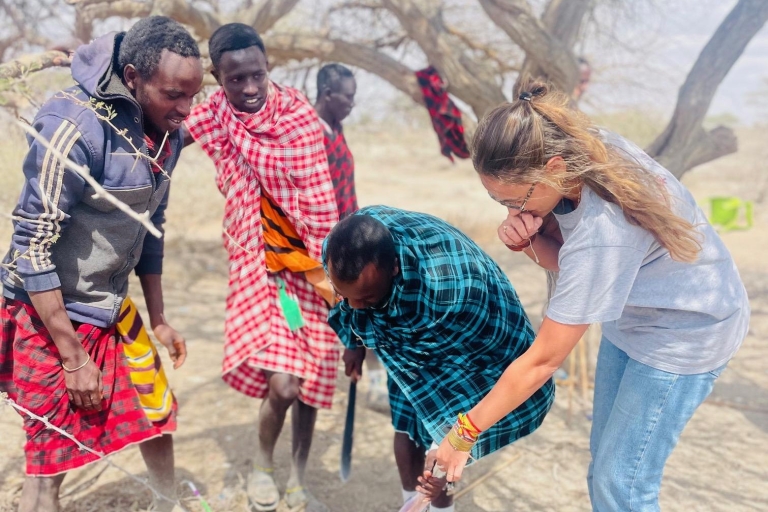 Maasai Boma Kulturerlebnis mit Mittagessen & GetränkenMaasai Boma-Abenteuer