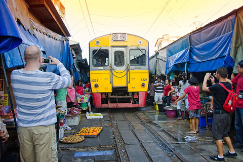 From Bangkok: Damnoen and Maeklong Markets Private Transfer Damnoen and Maeklong Markets Private Tour