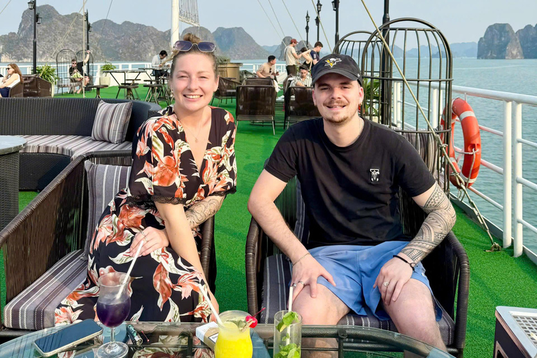 5-Star Ha Long Day Cruise with Jacuzzi, Lunch & Free Drink Day Cruise With Meal