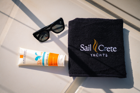 Agios Nikolaos: Sailing Trip Catamaran Lunch and Water Toys Catamaran Private Half Day Sailing Trip