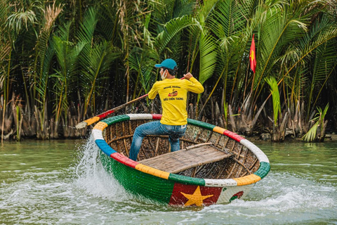 Giungla di cocco &amp; Basket Boat &amp; Città di Hoi An &amp; Rilascio delle LanterneTour di gruppo