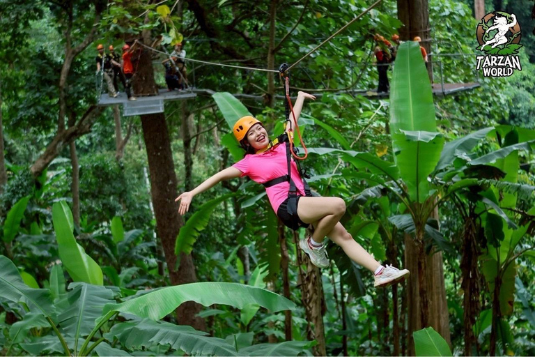 Chiang Mai: Jungle Zipline and White Water Rafting Tour