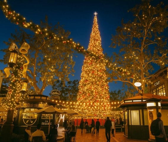 LA: Holiday Lights Tour with LACMA Urban Light Stop