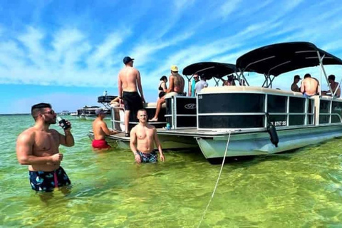 Party Pontoon Boat w/ Captain, Private up to 12ppl 6 Hours Boat Rental For 12 People