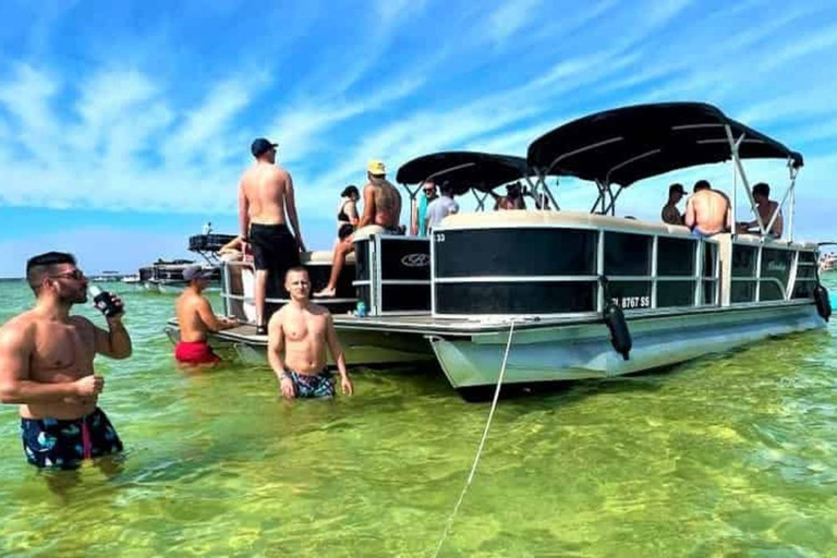 Party Pontoon Boat w/ Captain, Private up to 12ppl 6 Hours Boat Rental For 12 People