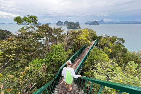 Krabi: Passeio de barco particular com cauda longa e mergulho com snorkel nas Ilhas HongOpção de passeio de lancha particular