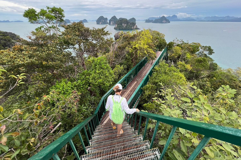 Krabi: Passeio de barco particular com cauda longa e mergulho com snorkel nas Ilhas HongOpção de passeio de lancha particular