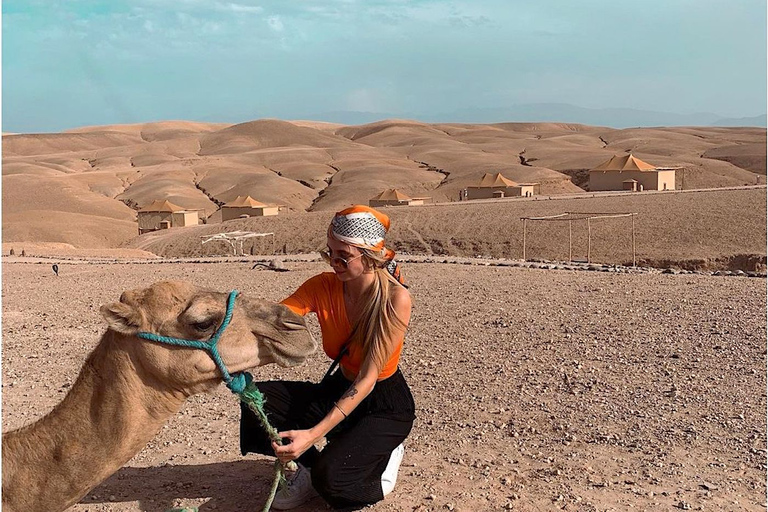 Marrakech: Deserto de Agafay, passeio de camelo e jantar berbere