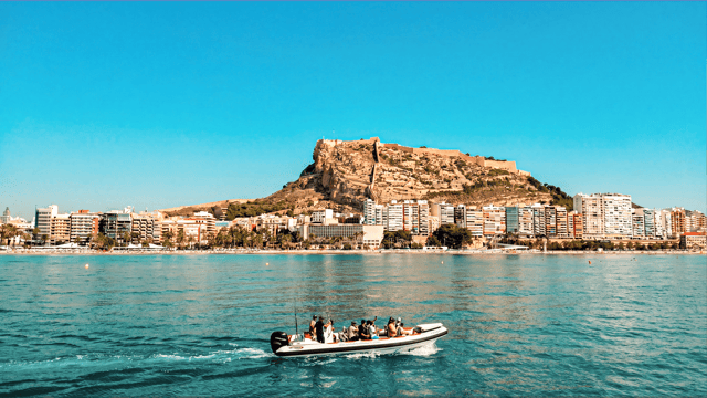 Speedboat ride around Alicante Bay with a stop for swimming