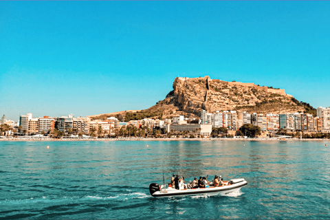Speedboat ride around Alicante Bay with a stop for swimming Speedboat ride in Alicante Bay with a swim stop