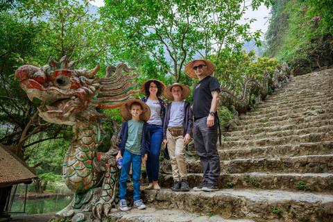 Hanoi: Trang An UNESCO, Mua Cave, Hoa Lu or Dich Long Pagoda GROUP: Hoa Lu, Trang An UNESCO BOAT, Mua Cave, Buffet, Cycle