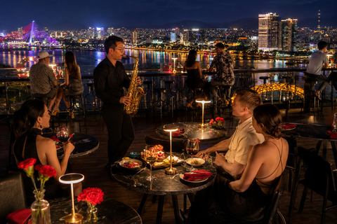 Da Nang: Panoramic Rooftop Dinner & Dragon Bridge Fire Show Dragon’s Flame Romance: Wine & Best View