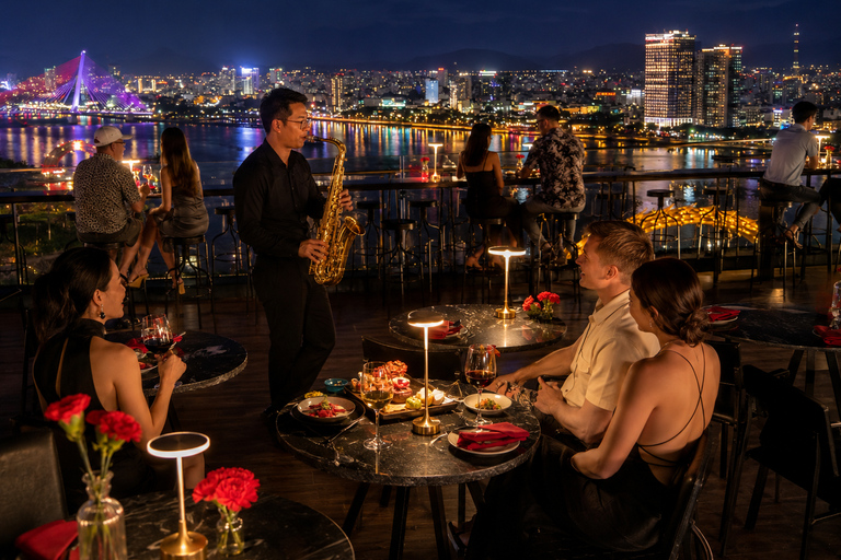 Da Nang: Panoramic Rooftop Dinner & Dragon Bridge Fire Show Dragon’s Flame Romance: Wine & Best View