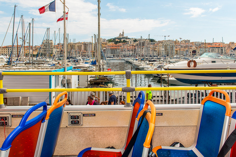 Marseille: Stadssightseeing Hop-On Hop-Off Busstur