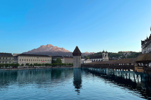 Lucerne : visite en petit groupe du mont Pilate, traversée du « Chemin de fer de l&#039;enfer »Option estivale Pilatus Golden Tour