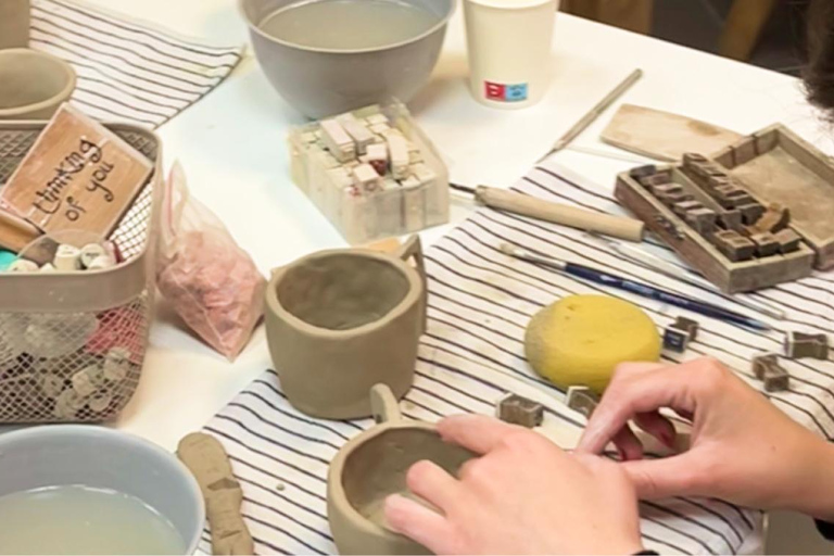 Zagreb: Artisan Ceramic Making Experience Workshop Set "Cup + Plate"