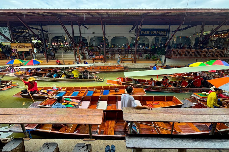 Bangkok : Aventure Damnoen Saduak et marché ferroviaire de Maeklong