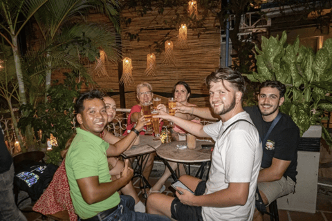 Phnom Penh: Sunset Cruise & Evening Food Tour by Vespa Vespa Option + English Guide
