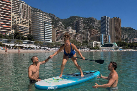 Excursion to Èze, Monaco beach with 1 hour of paddleboarding