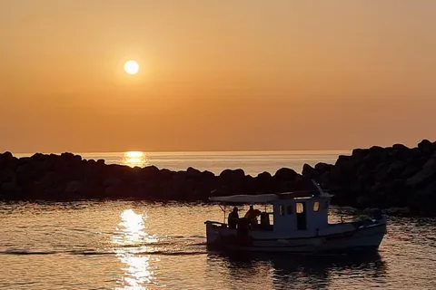 Sisi Crète : Excursion privée en hors-bord sur la côte nord
